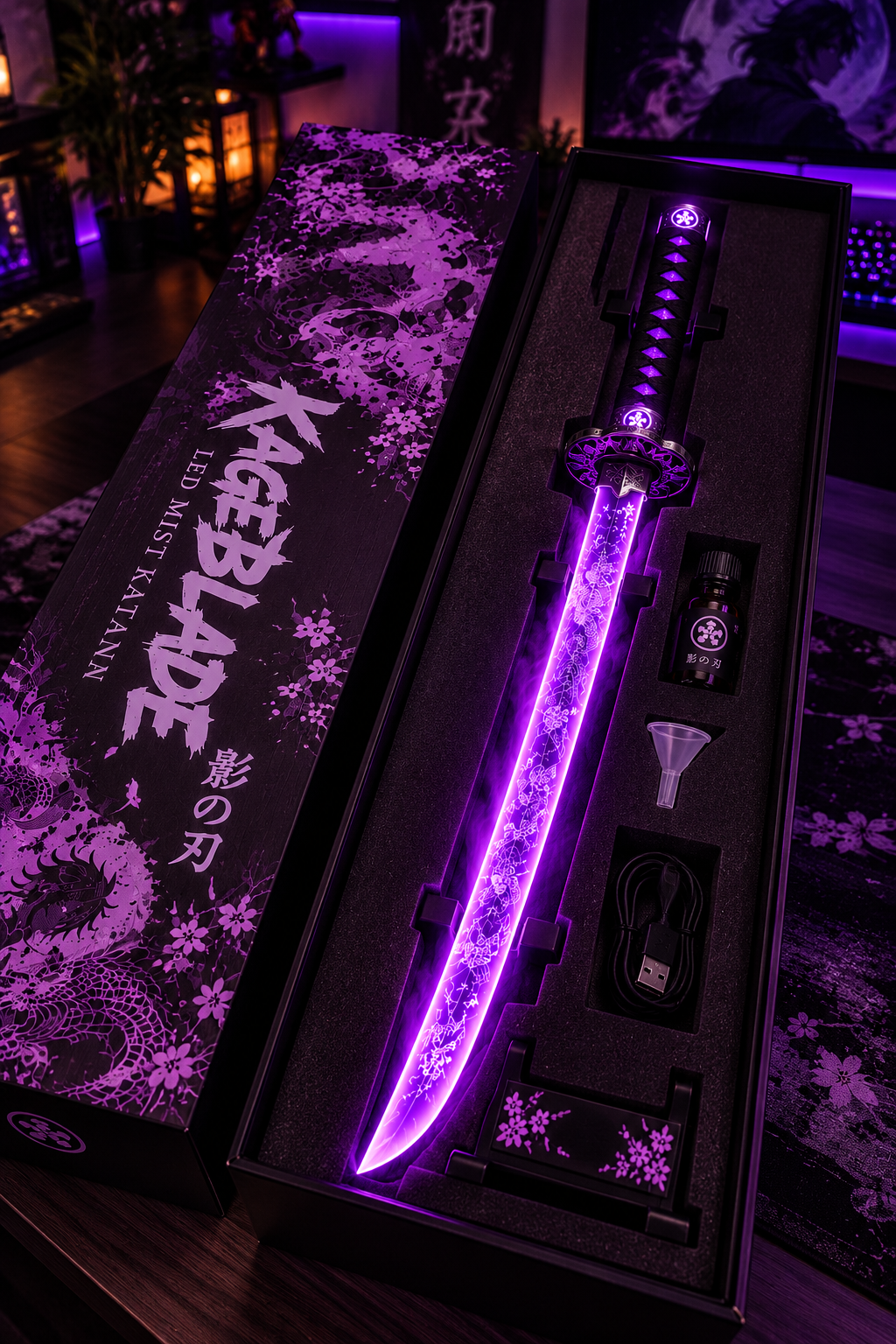 KAGEBLADE™ LED Mist Katana